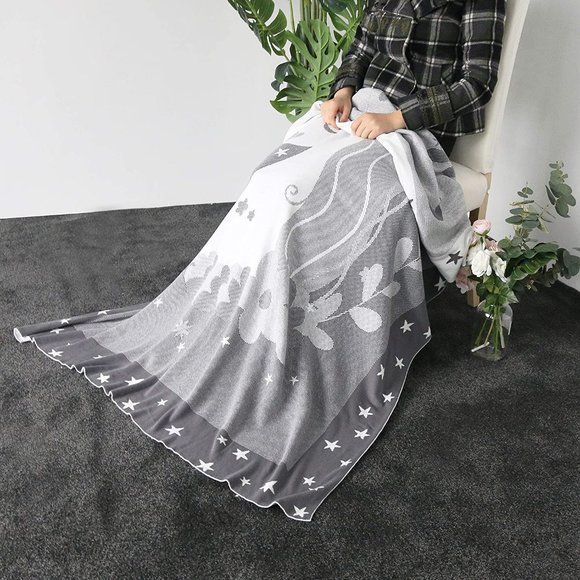 New Baby Child Love Unicorn Cozy Blanket Double Sided 50" X 60" Thick Warm Throw - Picture 5 of 6